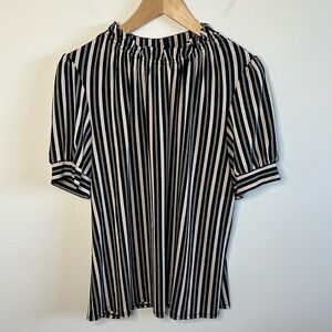 Adrianna papell stripped blouse
